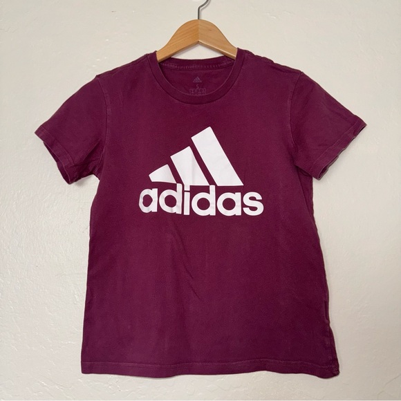 adidas Tops - Adidas Burgundy T-shirt Size S